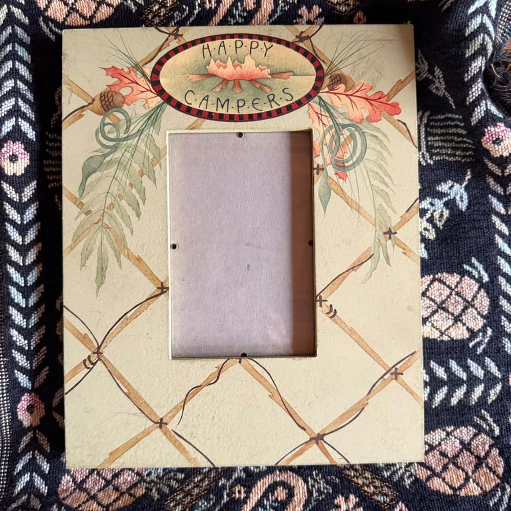 Danielson Designs Signed "Happy Campers" Picture Frame Artist Numbered 8/2000